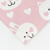 Liebe-Muster 2 Fleecedecke (Ecke)