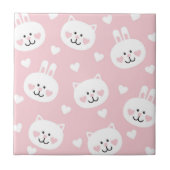 Liebe-Muster 2 Fliese (Vorderseite)