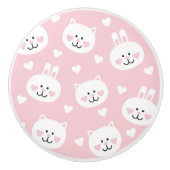 Liebe-Muster 2 Keramikknauf (Vorderseite)