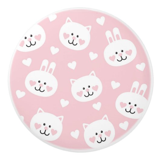 Liebe-Muster 2 Keramikknauf (Vorderseite)