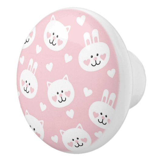 Liebe-Muster 2 Keramikknauf (Rechts)