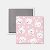Liebe Muster 2 Magnet (Vorderseite/Rückseite)