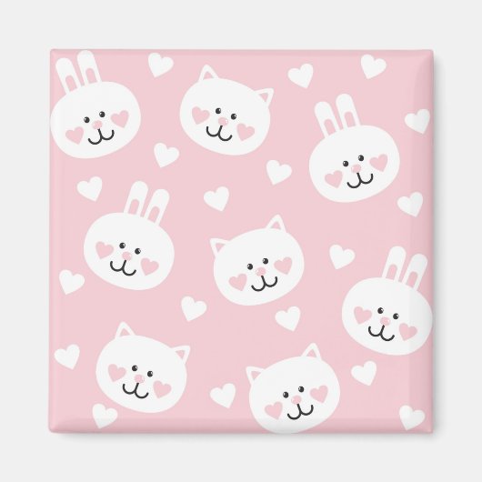 Liebe Muster 2 Magnet (Vorne)