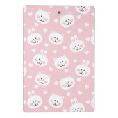 Liebe-Muster 2 Mini Klemmbrett (Rückseite)