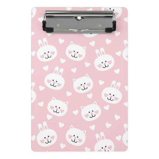 Liebe-Muster 2 Mini Klemmbrett (Vorderseite)