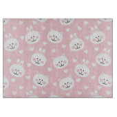 Liebe-Muster 2 Schneidebrett (Vorderseite)