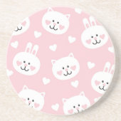 Liebe-Muster 2 Untersetzer (Vorne)