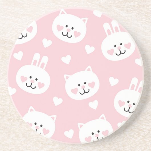 Liebe-Muster 2 Untersetzer (Vorne)