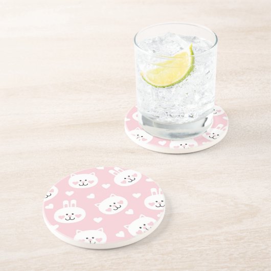 Liebe-Muster 2 Untersetzer (Seite)