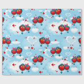 Liebe-Muster Geschenkpapier (Flach)