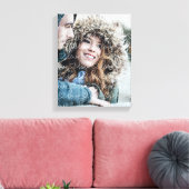 Liebe-Muster-Overlay-Foto Leinwanddruck (Insitu (Wohnzimmer))