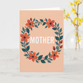 Liebe Mutter Blumenkranz Karte (Gelbe Blume)