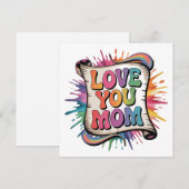LIEBE MUTTER FEIERTAGSKARTE (Vorne/Hinten)