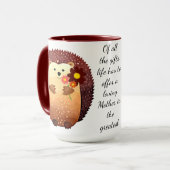 Liebe Mutter Inspiration Niedlicher Igel Tasse (Vorderseite Links)