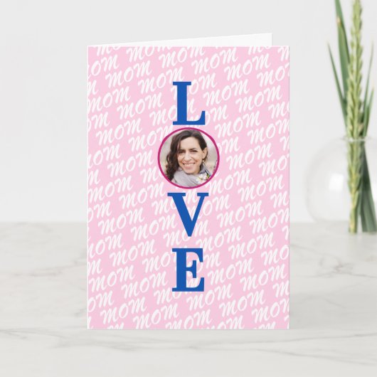 Liebe Mutter Liebe Mama wir Liebe Sie Mama Foto Karte (Vorderseite)