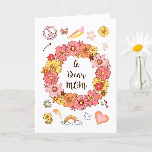 Liebe Mutter Muttertag Frieden & Liebe Karte (Kleine Pflanze)