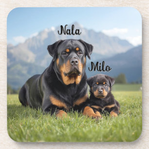 Liebe Mutter und Sohn Personalisierter Untersetzer