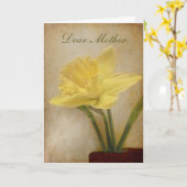 Liebe Mutter, viel Glück zum Geburtstag Karte (Gelbe Blume)