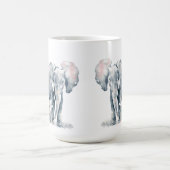 Liebe Mutter Zitat Elefant & Kind Tasse (Mittel)