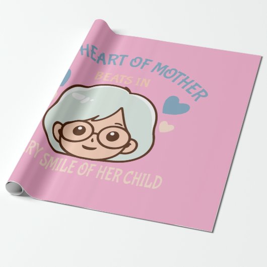 Liebe - Muttertag Geschenkpapier (Ungerollt)