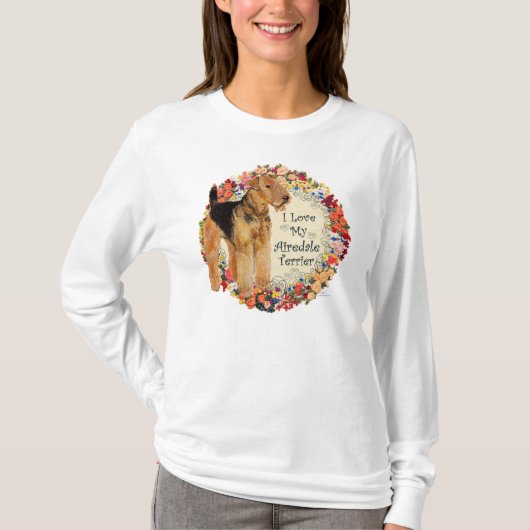 Liebe My Airedale T-Shirt (Vorderseite)