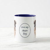 Liebe My Aussie Dog Portrait Tasse (Zentrum)