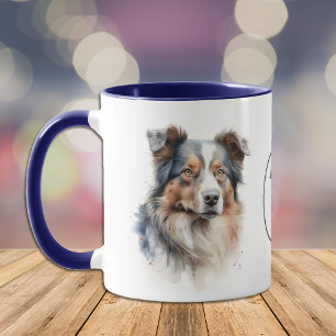 Liebe My Aussie Dog Portrait Tasse