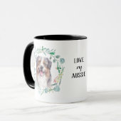 Liebe My Aussie Wreath Coffee Tasse (Vorderseite Links)