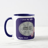 Liebe My Babci Pink Tulips Polnische Großmutter Ta Tasse (Links)