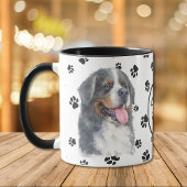 Liebe My Bernese Mountain Dog Pawprint Tasse