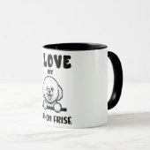 Liebe My Bichon Frise Dog Tasse (VorderseiteRechts)