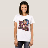 Liebe My Bitcoin Cartoon T-Shirt (Vorne ganz)