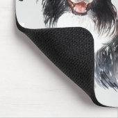 Liebe My Border Collie Dog Pawprint Mousepad (Ecke)