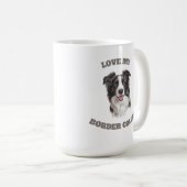 Liebe My Border Collie Kaffeetasse (VorderseiteRechts)