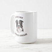 Liebe My Border Collie Kaffeetasse (Vorderseite Links)