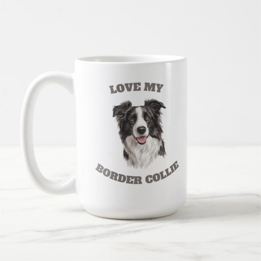Liebe My Border Collie Kaffeetasse (Links)