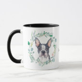 Liebe My Boston Terrier Wreath Coffee Tasse (Links)