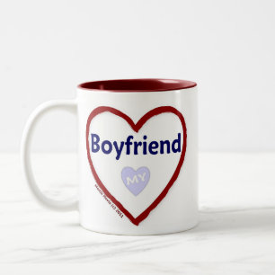 Liebe My Boyfriennd Zweifarbige Tasse