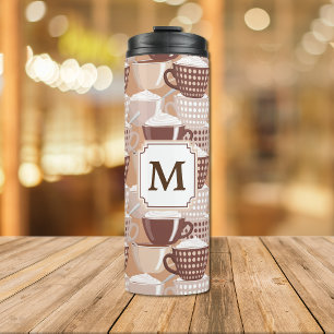 Liebe My Cappuccino Monogram Thermosbecher