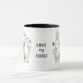 Liebe My Cardigan Corgi Wreath Tasse (Zentrum)