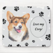 Liebe My Cardigan Welsh Corgi Dog Pawprint Mousepad (Vorne)