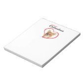 Liebe My Chihuahua Notepad Notizblock (Rotiert)