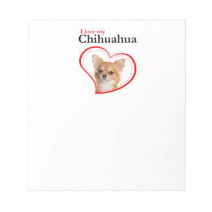 Liebe My Chihuahua Notepad Notizblock
