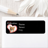 Liebe My Chihuahua Rücksendeadressen-Aufklebers (Insitu)