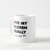 Liebe My Children Funny Mug Kaffeetasse (Vorderseite Links)