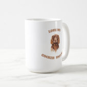 Liebe My Cocker Spaniel Kaffeetasse (VorderseiteRechts)