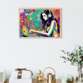 Liebe My Computer Pop Art Poster