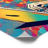 Liebe My Computer Pop Art Poster (Ecke)