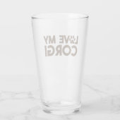 LIEBE MY CORGI PAW GLAS (Rückseite)