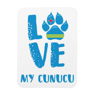 LIEBE MY CUNUCU (Blaue Buchstaben) - Magnet
